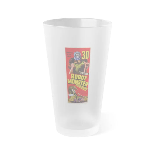 ROBOT MONSTER (3) 1953 Movie Poster - Frosted Pint Glass 16oz-16oz-Frosted-Go Mug Yourself