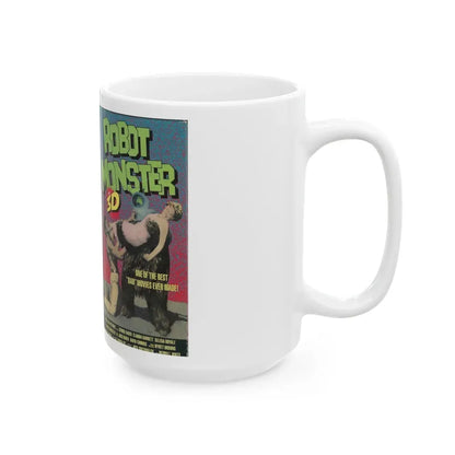 ROBOT MONSTER 3D (VHS COVER) - White Coffee Mug - Go Mug Yourself