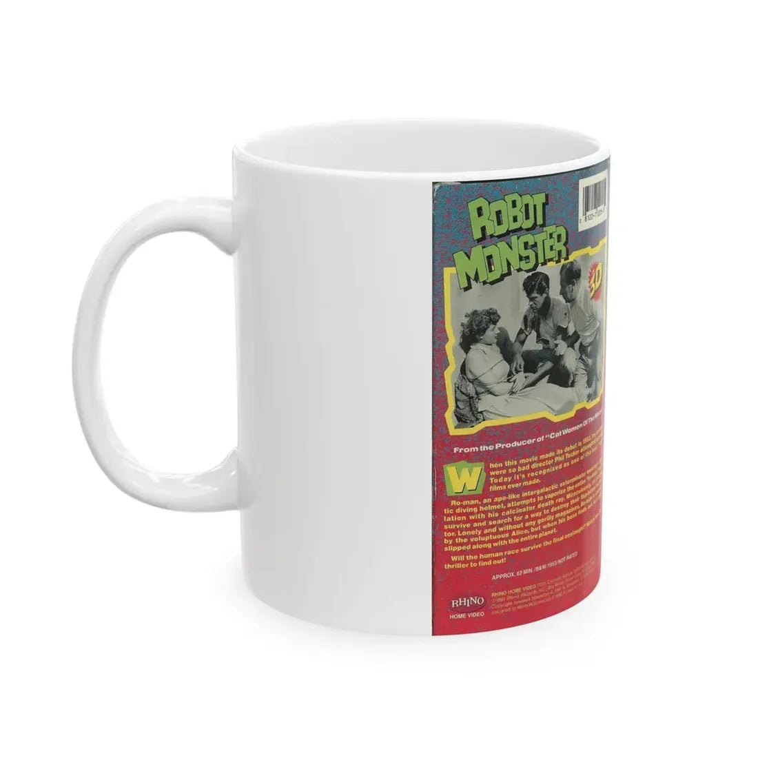 ROBOT MONSTER 3D (VHS COVER) - White Coffee Mug - Go Mug Yourself