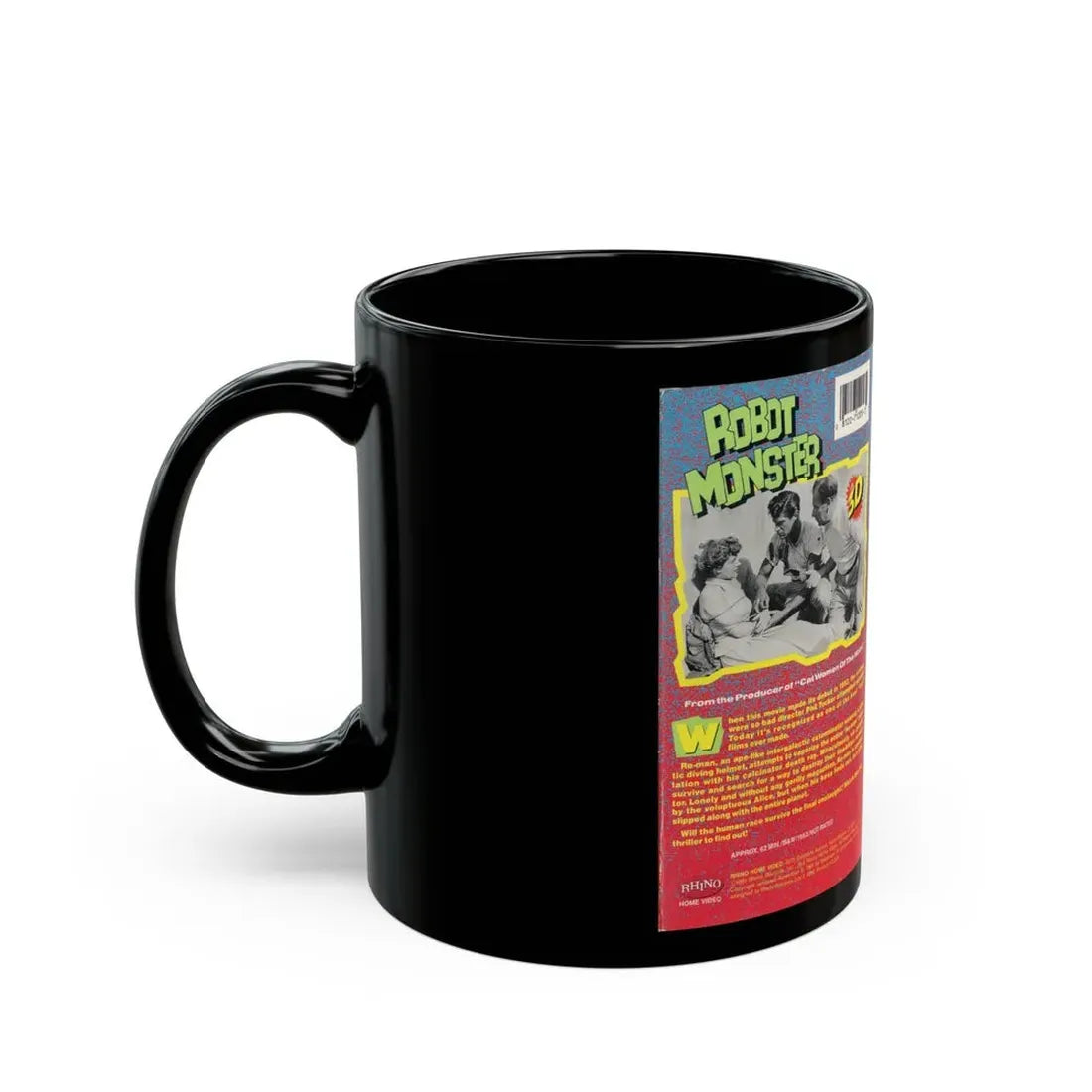 ROBOT MONSTER IN 3D (VHS COVER) - Black Coffee Mug - Go Mug Yourself