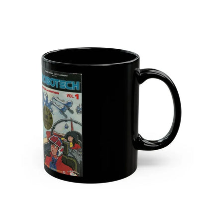 ROBOTECH VOLUME 1 (VHS COVER) - Black Coffee Mug - Go Mug Yourself