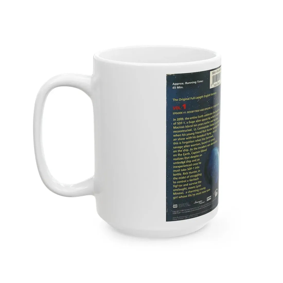 ROBOTECH VOLUME 1 (VHS COVER) - White Coffee Mug - Go Mug Yourself