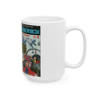 ROBOTECH VOLUME 1 (VHS COVER) - White Coffee Mug - Go Mug Yourself
