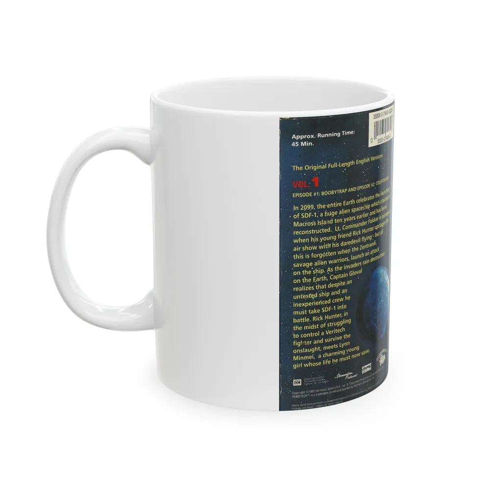 ROBOTECH VOLUME 1 (VHS COVER) - White Coffee Mug-Go Mug Yourself