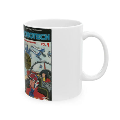 ROBOTECH VOLUME 1 (VHS COVER) - White Coffee Mug-Go Mug Yourself