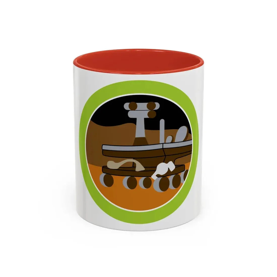 Robotics (Boy Scout Merit Badge) Accent Coffee Mug 11oz Red - Go Mug Yourself