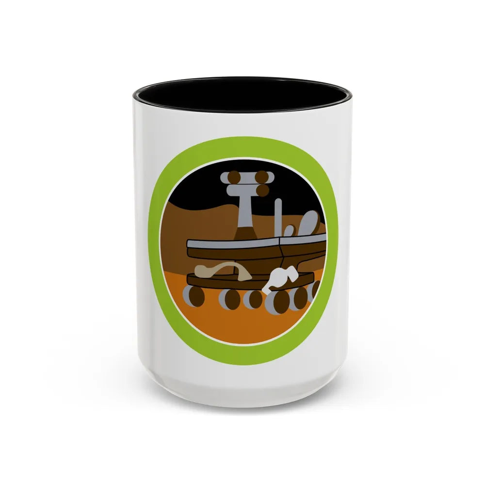 Robotics (Boy Scout Merit Badge) Accent Coffee Mug-15oz-Black-Go Mug Yourself