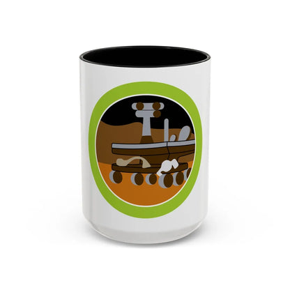 Robotics (Boy Scout Merit Badge) Accent Coffee Mug-15oz-Black-Go Mug Yourself