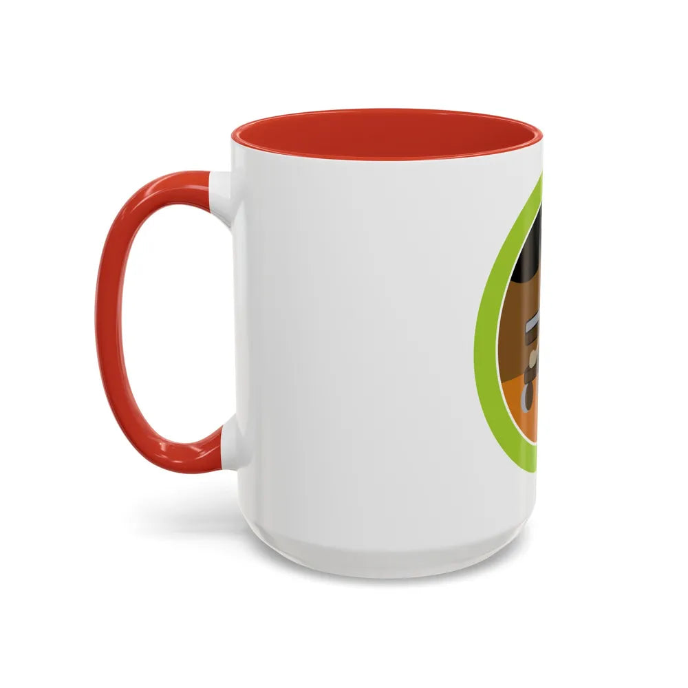 Robotics (Boy Scout Merit Badge) Accent Coffee Mug-Go Mug Yourself