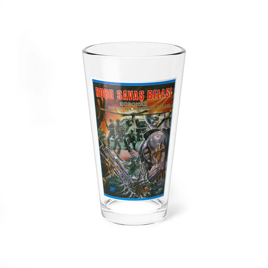 ROBOWAR 1988 Movie Poster - Pint Glass 16oz-16oz-Go Mug Yourself