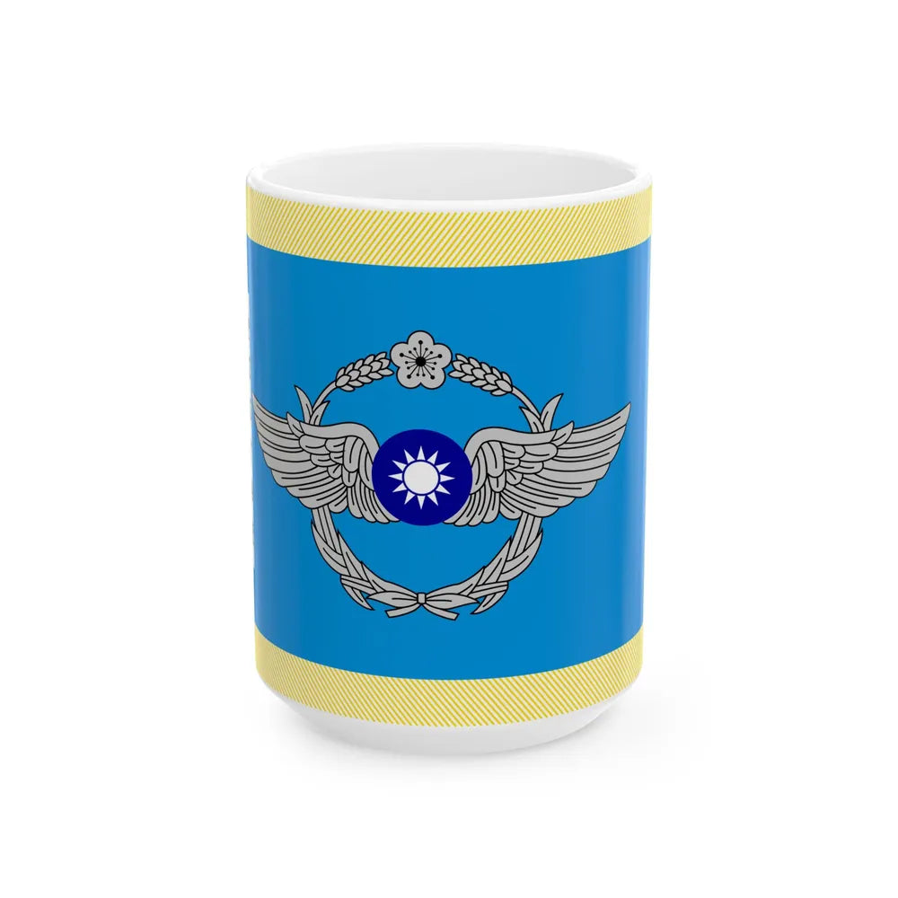 ROC Air Force Academy Flag (China) White Coffee Mug 15oz - Go Mug Yourself