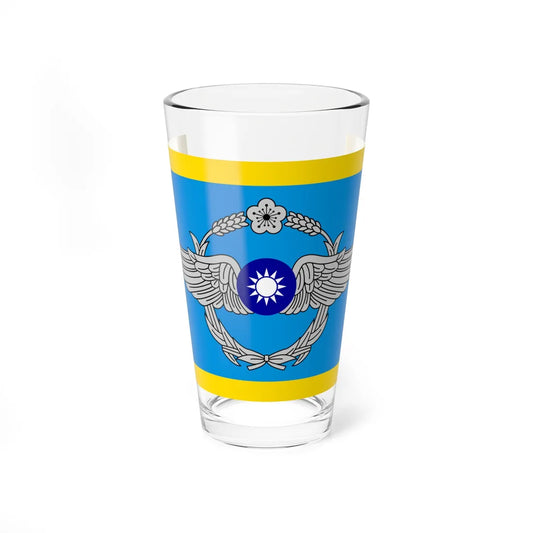 ROC Commanding General of Air Force Flag (China) Pint Glass 16oz 16oz - Go Mug Yourself