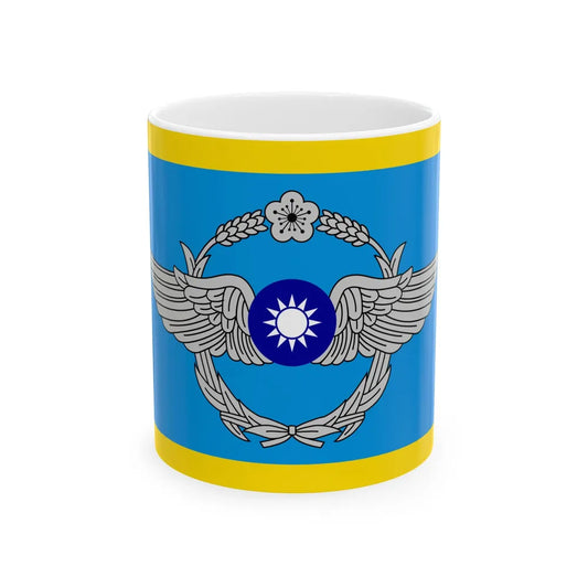 ROC Commanding General of Air Force Flag (China) White Coffee Mug 11oz - Go Mug Yourself
