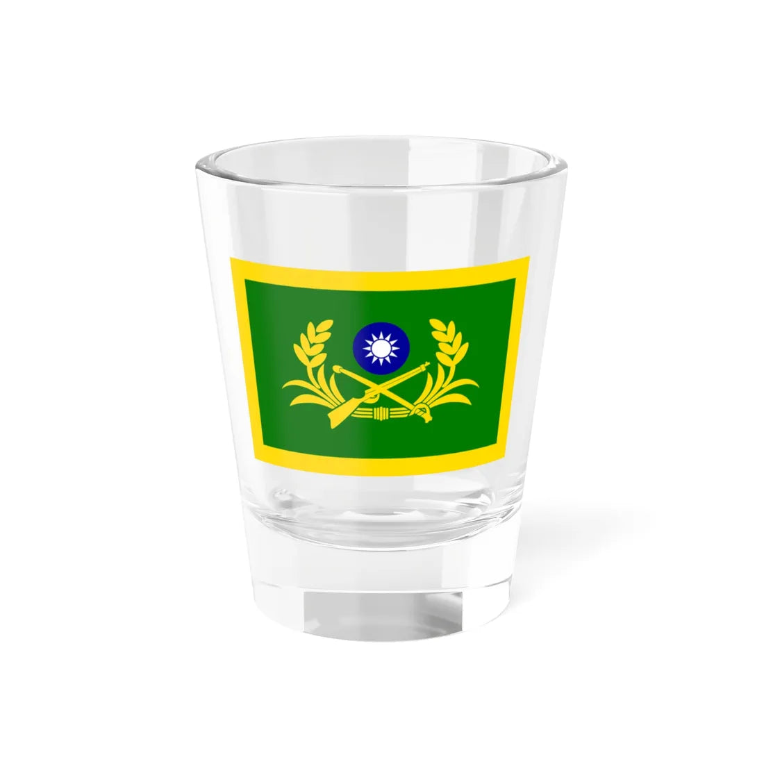 ROC Commanding General of Army Flag (China) Shot Glass 1.5oz 1.5oz - Go Mug Yourself