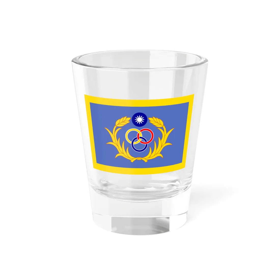 ROC Commanding General of Garrison Flag (China) Shot Glass 1.5oz 1.5oz - Go Mug Yourself