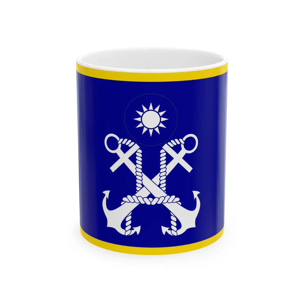 ROC Commanding General of Navy Flag (China) White Coffee Mug 11oz - Go Mug Yourself