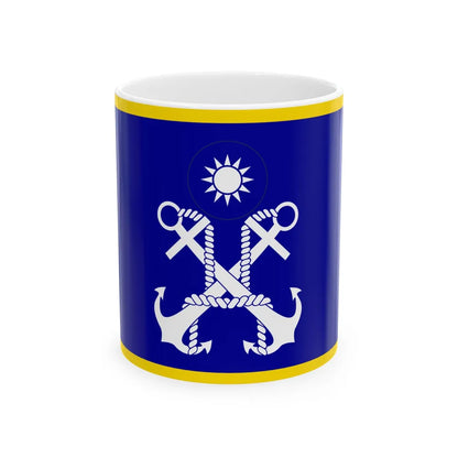 ROC Commanding General of Navy Flag (China) White Coffee Mug 11oz - Go Mug Yourself
