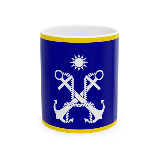 ROC Commanding General of Navy Flag (China) White Coffee Mug 11oz - Go Mug Yourself