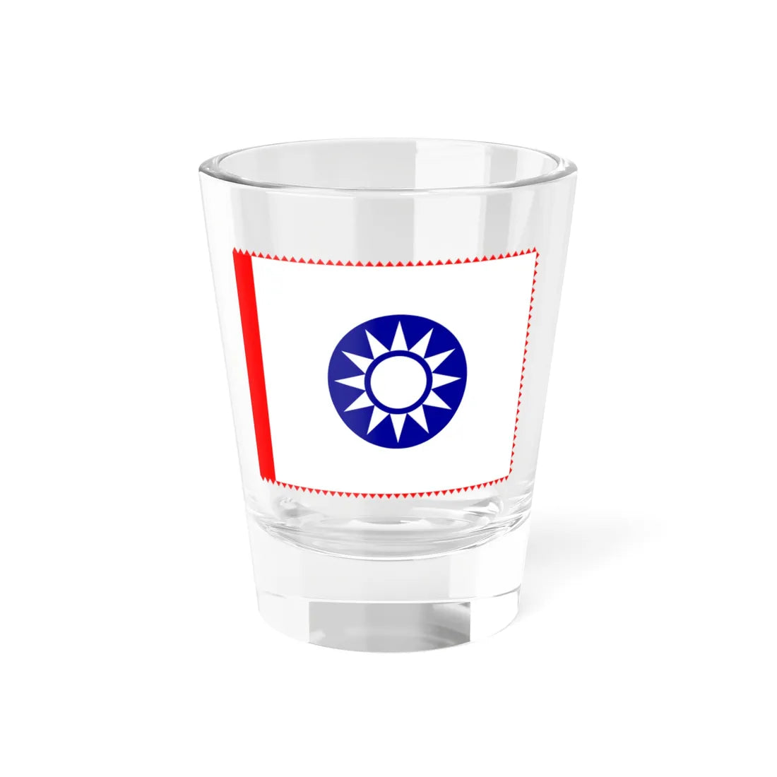 ROC County Guard Flag 1932-1949 (China) Shot Glass 1.5oz 1.5oz - Go Mug Yourself