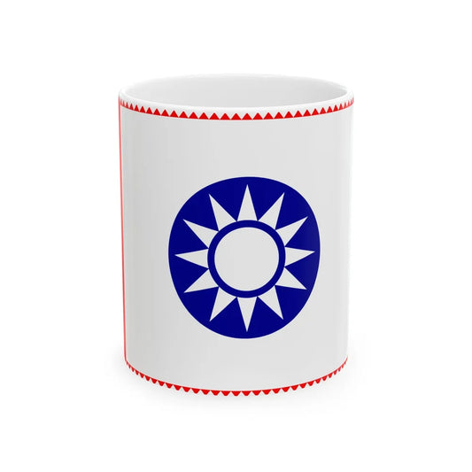 ROC County Guard Flag 1932-1949 (China) White Coffee Mug 11oz - Go Mug Yourself