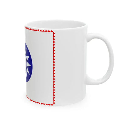 ROC County Guard Flag 1932-1949 (China) White Coffee Mug - Go Mug Yourself