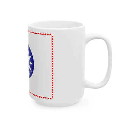 ROC County Guard Flag 1932-1949 (China) White Coffee Mug - Go Mug Yourself