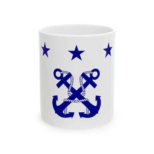 ROC Deputy Chiefs of General Staffs Flag 1947 (China) White Coffee Mug 11oz - Go Mug Yourself
