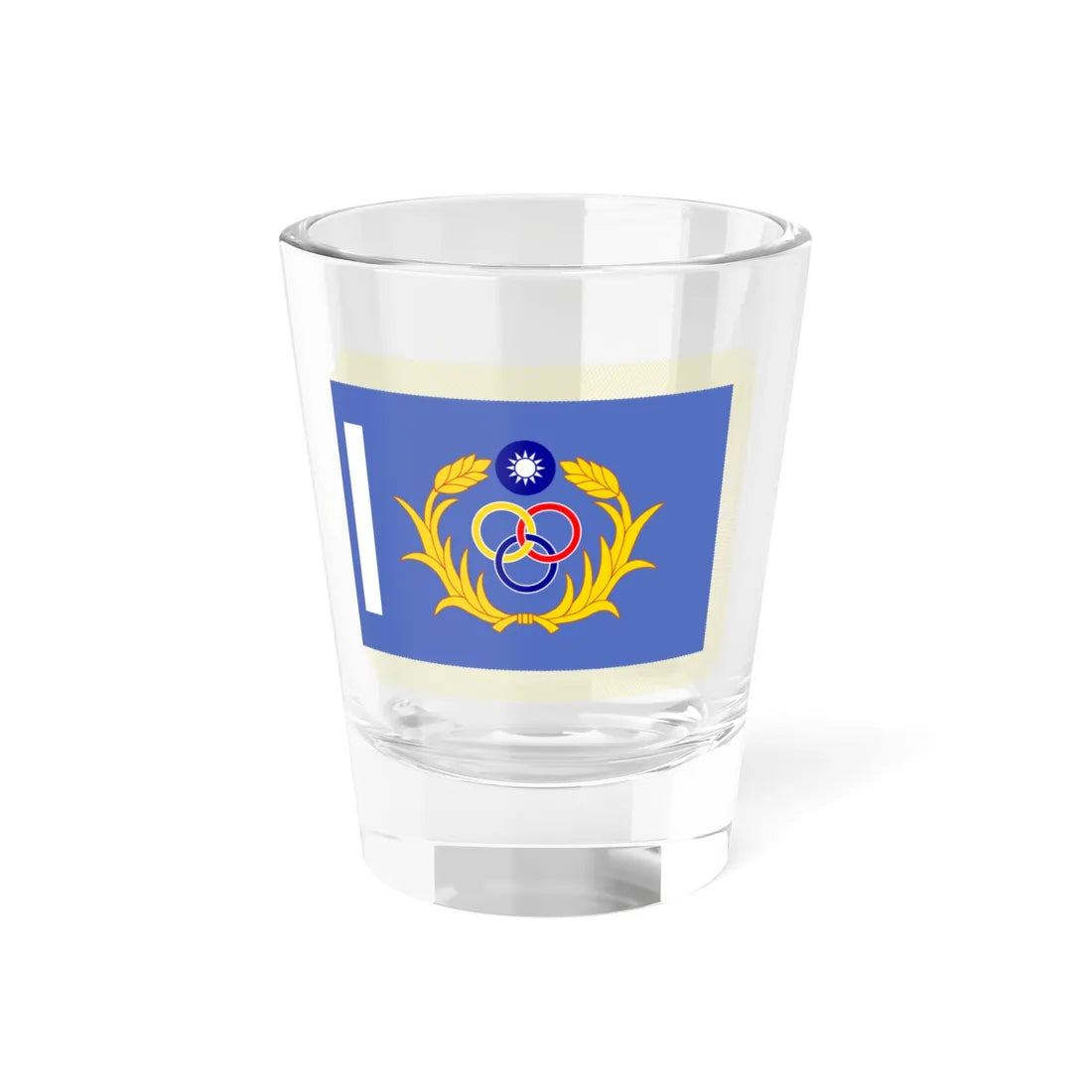ROC Garrison Unit Flag (China) Shot Glass 1.5oz 1.5oz - Go Mug Yourself