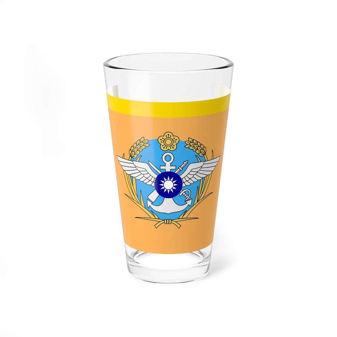 ROC General Political Warfare Department Directors Flag (China) Pint Glass 16oz 16oz - Go Mug Yourself