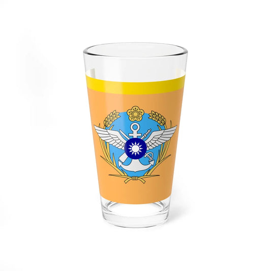 ROC General Political Warfare Department Directors Flag (China) Pint Glass 16oz 16oz - Go Mug Yourself