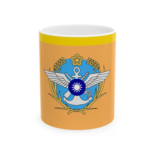 ROC General Political Warfare Department Directors Flag (China) White Coffee Mug 11oz - Go Mug Yourself