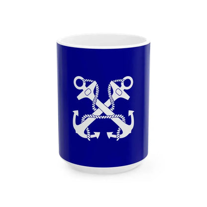 ROC Minister of Marine Flag (China) White Coffee Mug 15oz - Go Mug Yourself
