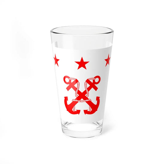 ROC Minister of National Defense Flag 1947 (China) Pint Glass 16oz 16oz - Go Mug Yourself