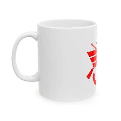 ROC Minister of National Defense Flag 1950 (China) White Coffee Mug - Go Mug Yourself