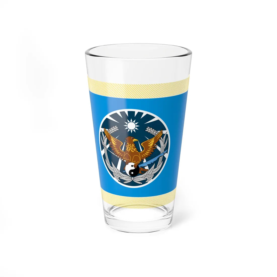 ROC NDU Air Command and Staff College Flag (China) Pint Glass 16oz 16oz - Go Mug Yourself