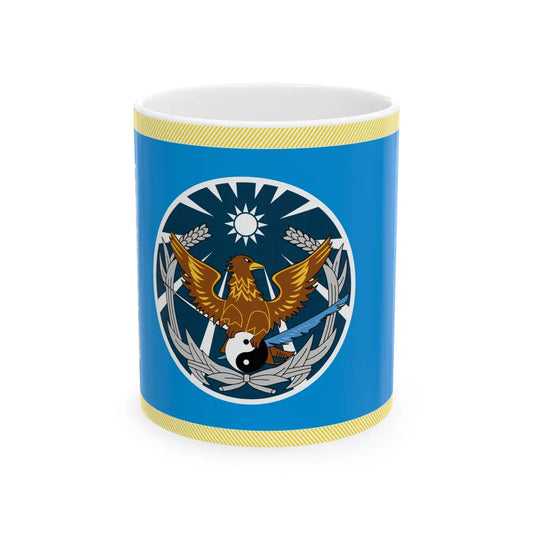 ROC NDU Air Command and Staff College Flag (China) White Coffee Mug 11oz - Go Mug Yourself