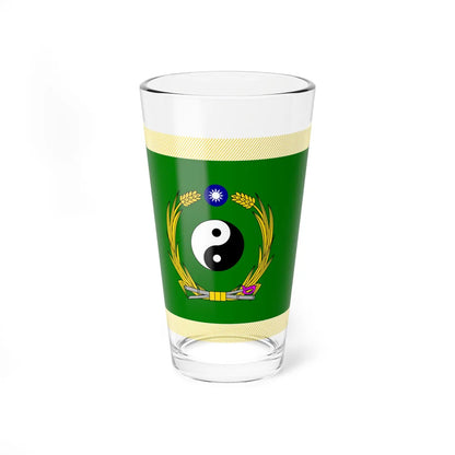 ROC NDU Army Command and Staff College Flag (China) Pint Glass 16oz 16oz - Go Mug Yourself