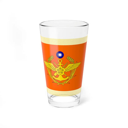 ROC NDU Fu Hsing Kang College Flag (China) Pint Glass 16oz 16oz - Go Mug Yourself