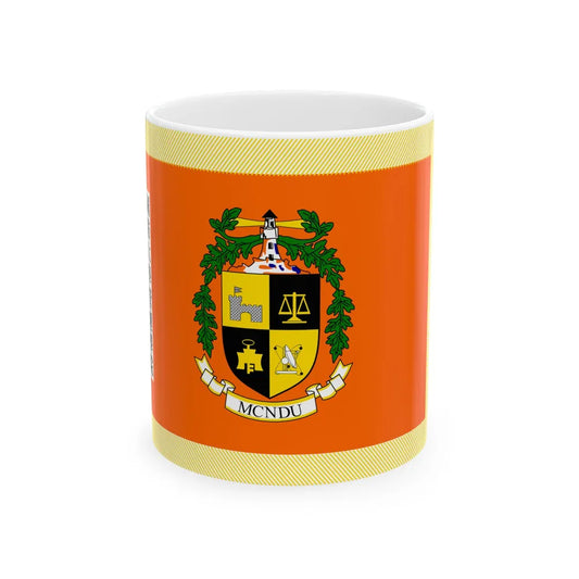 ROC NDU Management College Flag (China) White Coffee Mug 11oz - Go Mug Yourself