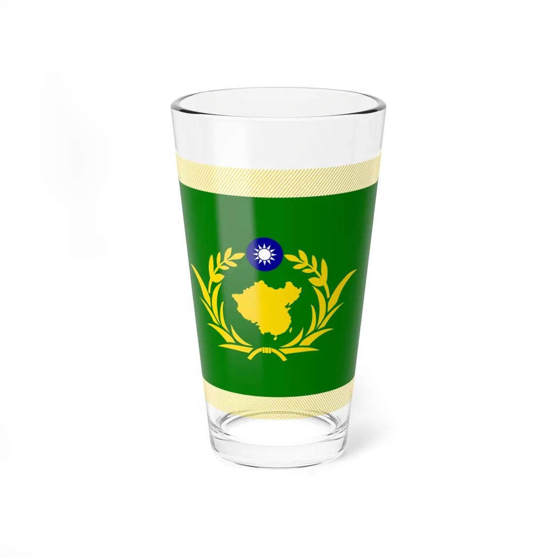 ROC RMF Unit Flag former (China) Pint Glass 16oz 16oz - Go Mug Yourself