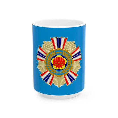 ROC Veterans Affairs Council Flag (China) White Coffee Mug 15oz - Go Mug Yourself
