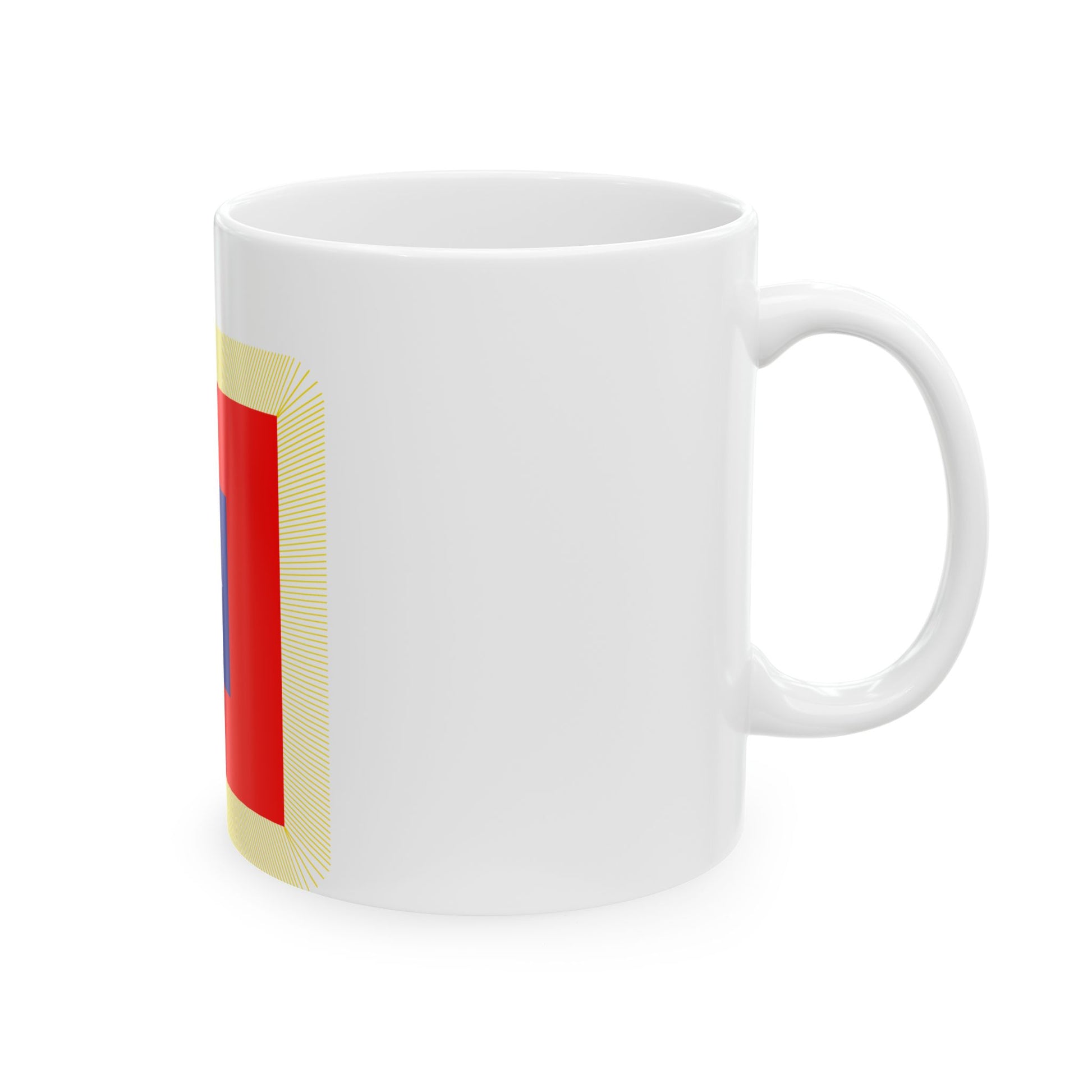 ROCA Division Flag 1953 (China) White Coffee Mug-Go Mug Yourself