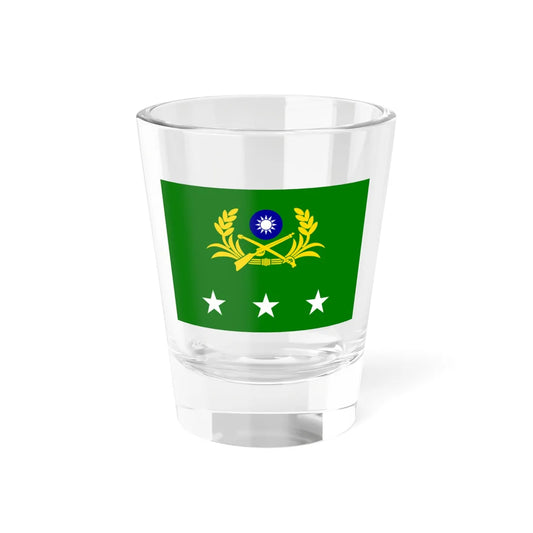 ROCA Generals Flag 1958 (China) Shot Glass 1.5oz 1.5oz - Go Mug Yourself