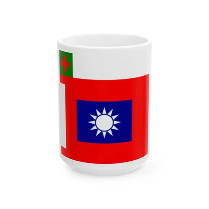 ROCA Hospital Flag 1934 (China) White Coffee Mug 15oz - Go Mug Yourself