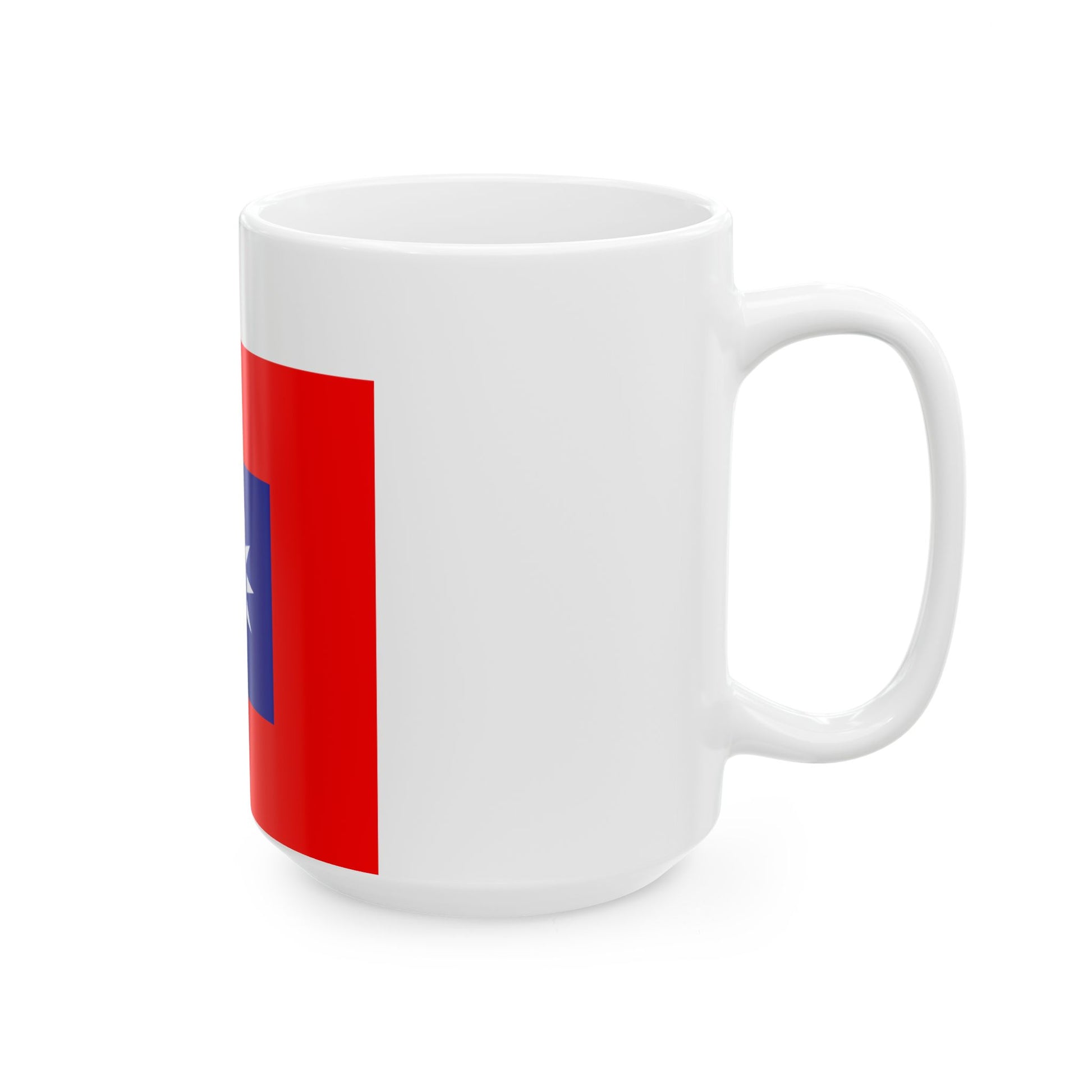 ROCA Hospital Flag 1935 (China) White Coffee Mug-Go Mug Yourself