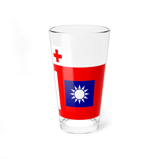 ROCA Hospital Flag 1953 (China) Pint Glass 16oz 16oz - Go Mug Yourself