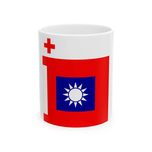 ROCA Hospital Flag 1953 (China) White Coffee Mug 11oz - Go Mug Yourself