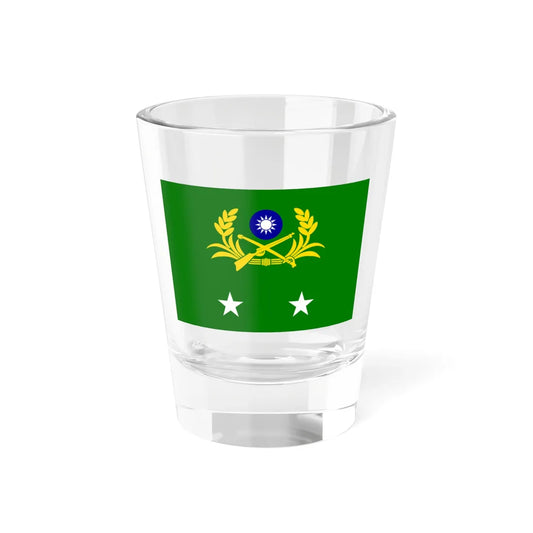 ROCA Lieutenant Generals Flag 1958 (China) Shot Glass 1.5oz 1.5oz - Go Mug Yourself