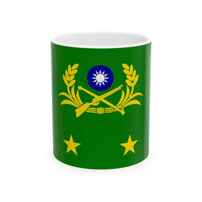 ROCA Lieutenant Generals Flag (China) White Coffee Mug 11oz - Go Mug Yourself