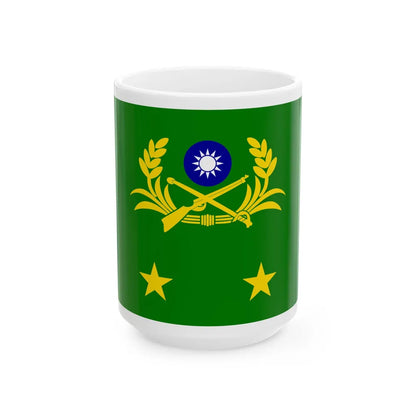 ROCA Lieutenant Generals Flag (China) White Coffee Mug 15oz - Go Mug Yourself